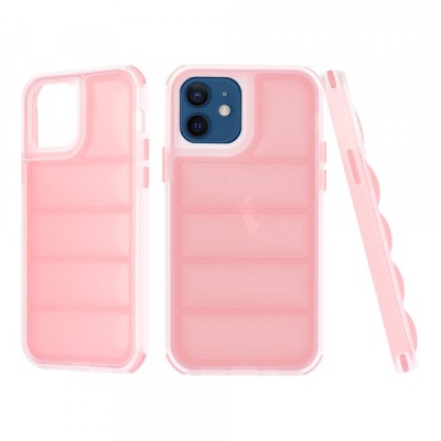 Husa pentru Apple iPhone 12 / 12 Pro, Techsuit, Wave Shield, Roz foto
