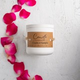 Lumanare parfumata handmade din ceara naturala de soia 100%, aroma Gradina de Trandafiri, Recipient ceramic, 150 g