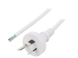 Cablu Electric 1m Alb 10A 3x0,75mm2