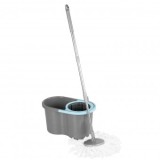 Set de curățare 16 l., mop rotativ + găleată, m&acirc;ner telescopic, turcoaz/gri, mix de culori, Strend Pro