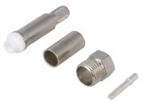 Adaptor FME Mamă Crimpat pe Cablu cu Izolație Polipropilenă