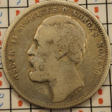 Suedia 1 coroana krona 1875 argint - km 741 - A007