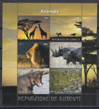 Cumpara ieftin Djibouti 2011 - FAUNA AFRICANA - MNH, Nestampilat