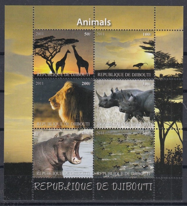 Djibouti 2011 - FAUNA AFRICANA - MNH