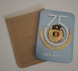 PLACHETA VECHE ANIVERSARA ACR - 75 ANI ( 1904 - 1979 ) - A.C.R. - COMUNIST - COLECTIE - AUTOMOBIL CLUBUL ROMAN - VINTAGE - AUTO
