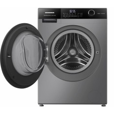 Masina de spalat rufe Heinner HWM-HMK1014IVTA+++, 10 KG, 1400 RPM, Clasa A, Inverter, Control touch, Display digital, Program Allergy steam, Gri titan