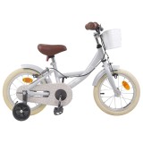 vidaXL Bicicletă pentru Copii 12 Inci pentru 2-4 ani Gri deschis 42009444