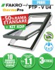 Fereastra mansarda FAKRO PTP-V U4, din PVC, 3 sticle