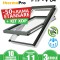 Fereastra mansarda FAKRO PTP-V U4, din PVC, 3 sticle