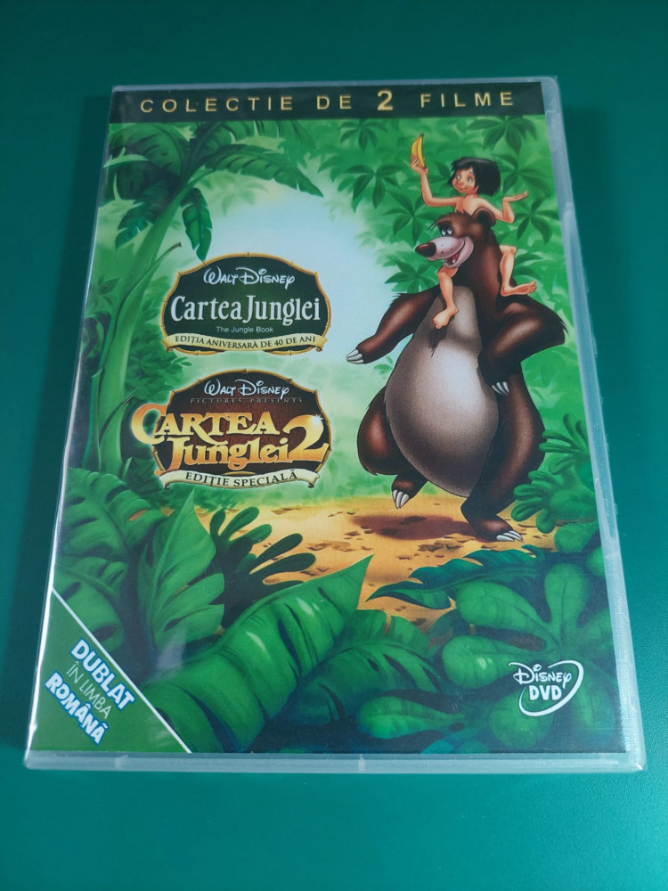 Cartea Junglei 1 si 2 Disney - colectie 2 dvd desene dublate in romana,  disney pictures | Okazii.ro