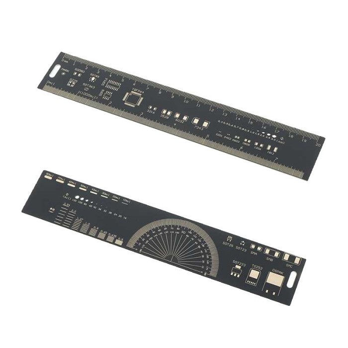 Rigla sablon pentru electronica 20cm OKY0303