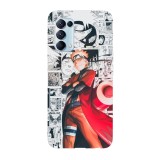 Husa compatibila cu Oppo A54 5G model Naruto Shippuden Manga, Silicon, TPU, Viceversa, Transparent, Carcasa