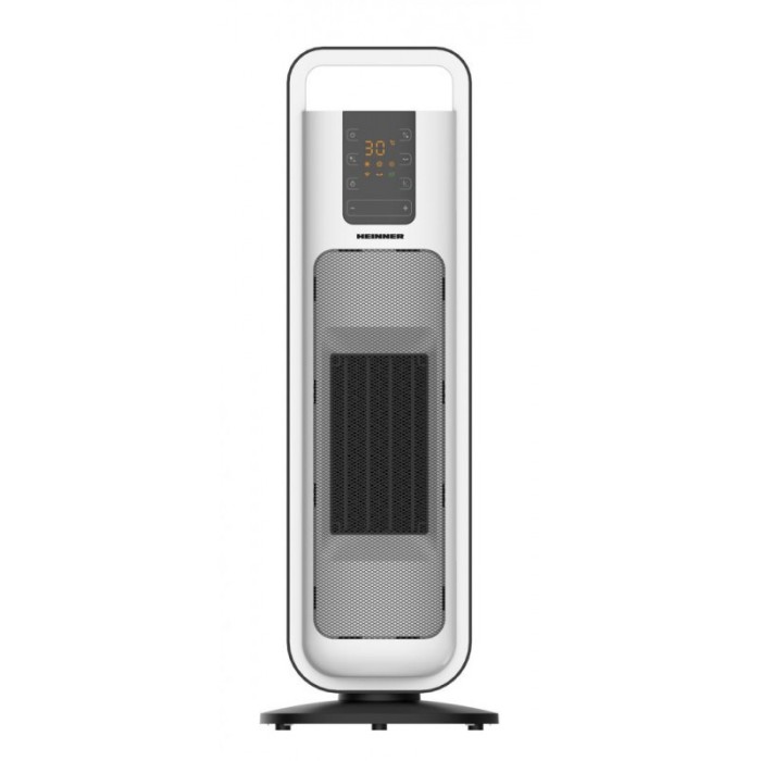 Radiator ceramic Heinner, 2000 W, LED, Touch, Telecomanda, Anti-Inghet, Functie ECO, oscilare, Alb/Negru