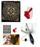 Cumpara ieftin Placa pendul obsidian,cuart roz+un set de rune cadou, Fridolin