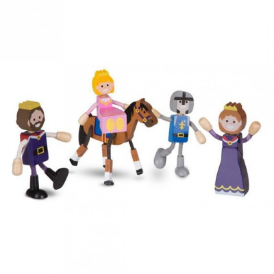 Set figurine flexibile Familia Regala Melissa &amp;amp;amp; Doug, 7 piese, Multicolor foto