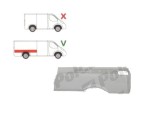 Segment reparatie aripa spate Mercedes Vito/ Viano (W639), 01.2003-2014, model: lungime, montare spate, dreapta, galvanizat; element superior; pana l