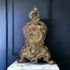 Ceas din bronz masiv, stil Rococo, sec. XIX, Quartz &ndash; Franta