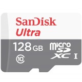 Card de memorie SanDisk Ultra microSDXC, 128GB, 100MB/s Class 10 UHS-I
