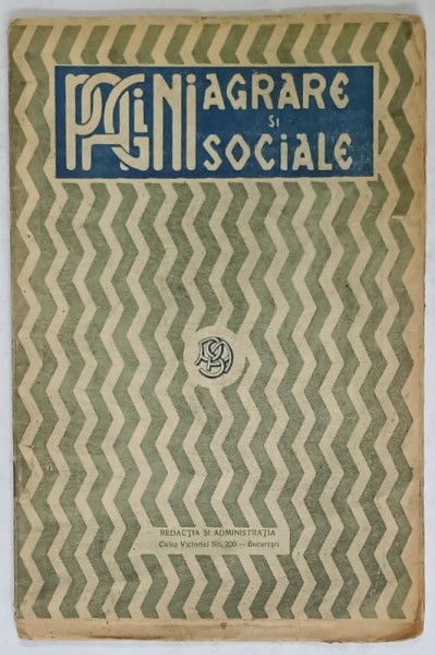 PAGINI AGRARE SI SOCIALE , ANUL X , NR. 4 , APRILIE 1933