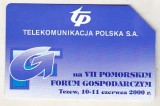 bnk card Cartele telefonice - Polonia TP - URMET - VII Pomorskie's Economical Forum