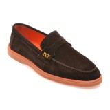 Mocasini GRYXX maro, LP100, din piele intoarsa