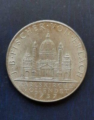 2 Schilling &amp;quot;Karlskirche&amp;quot; 1937, Austria - A 3723 foto