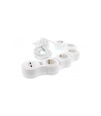 Prelungitor reglabil 5 prize 5m cablu 3xG1.5mm2 3500W 16A cu