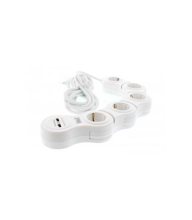 Prelungitor reglabil 5 prize 5m cablu 3xG1.5mm2 3500W 16A cu