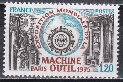 Franta 1975 - Prima expoziție mondială de mașini-unelte, Paris, MNH foto