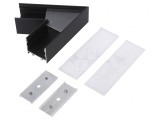 Conector 60&deg; Aluminiu Anodizat Negru VARIO30