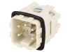 Conector HDC Tata MOLEX 5+4 Pin 10A 400V GWconnect Montare Surub, Argintat, Policarbonat