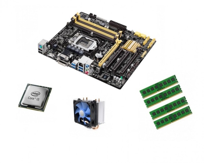 KIT Placa de baza (SHD) Asus H87M-P + Intel® Core i5-4590S + 16GB DDR3 1600Mhz KIT Placa de baza (SHD) Asus H87M-P + Intel® Core i5-4590S + 16GB DDR3 1600Mhz