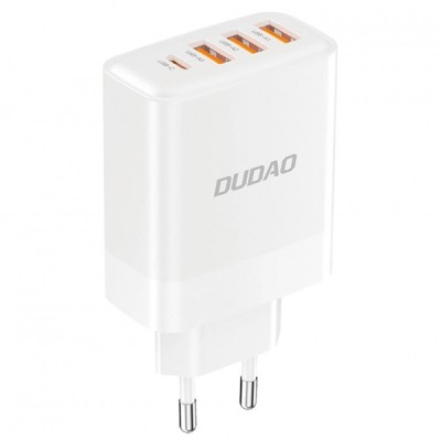 Incarcator Retea Dudao A5HEU, 20W, 3A, 1 x USB-C - 3 x USB-A, Alb foto