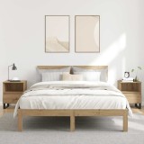 vidaXL Noptiere, 2 buc., stejar artizanal, 40x35x50 cm, lemn prelucrat 857379