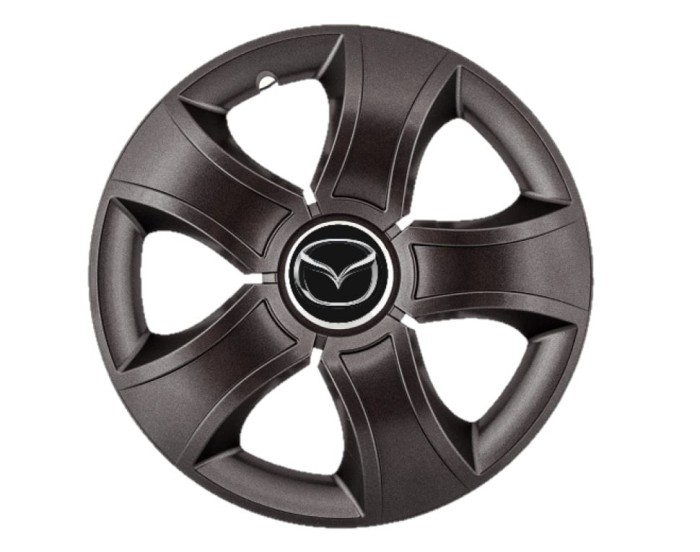 Set 4 capace roti Bis Negru R16 pentru gama auto Mazda