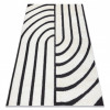 Modern covor MODE 8631 geometric crem / negru, 180x270 cm