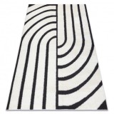 Modern covor MODE 8631 geometric crem / negru, 240x330 cm