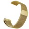 Curea Milanese Loop, compatibila Huawei Watch GT 2 42mm, telescoape QR, Auriu