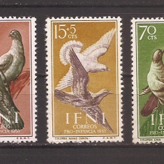 IFNI 1957 - Pentru protecția a copilului - Porumbei, MNH