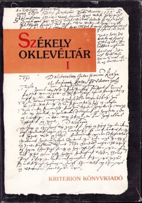 C8176N Sz&amp;eacute;kely oklev&amp;eacute;lt&amp;aacute;r, &amp;Uacute;j sorozat, I, Udvarhelyi sz&amp;eacute;ki t&amp;ouml;rv&amp;eacute;nykez&amp;eacute;si jegyzők&amp;ouml;nyvek 1569-1591, 1983 foto