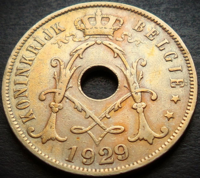 Moneda istorica 25 CENTIMES - BELGIA, anul 1929 * cod 3231 = BELGIQUE