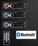 Unitate radio, dual USB, SD si BT, Aux In, Telecomanda RU-003BT, iluminare 3 culori 4x50W