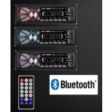 Unitate radio, dual USB, SD si BT, Aux In, Telecomanda RU-003BT, iluminare 3 culori 4x50W
