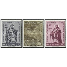 Vatican 1963 - St. Cyril si St. Methodius, serie neuzata
