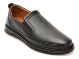 Pantofi OTTER negri, KC70999, din piele naturala