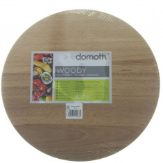 Tocator rotund Woody, Domotti, 30 cm, lemn