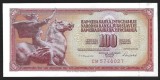 IUGOSLAVIA 100 DINARA / DINARI 1986 UNC [1] P - 90c ( Nr de serie cu 7 cifre ) , necirculata