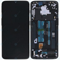OnePlus 6T (A6010 A6013) Unitate de afișare completă (Service Pack) oglindă neagră 2011100040