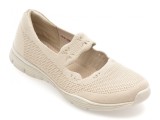 Cumpara ieftin Balerini SKECHERS bej, SEAGER, din material textil