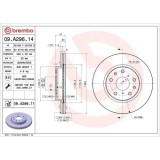 Set disc frana Fiat Sedici (189) 06.06-10.14; Suzuki Sx4 (Ey Gy) 06.06-, Sx4 Saloon (Gy Rw) 10.07-, Fata, 280X22mm, ventilat, BREMBO